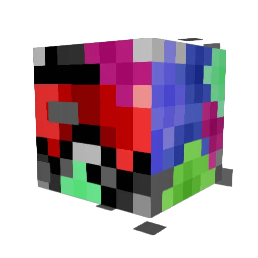 SurrealCraft Minecraft avatar head, 3D render