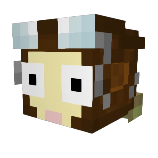 SurrealThread Minecraft avatar head, 3D render