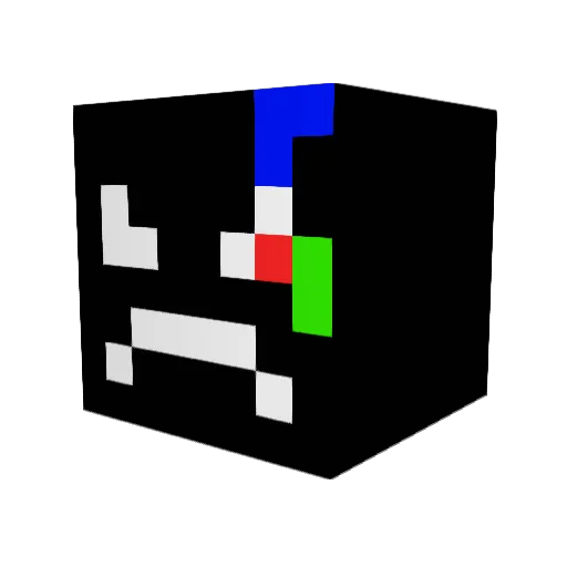 Surriano Minecraft avatar head, 3D render