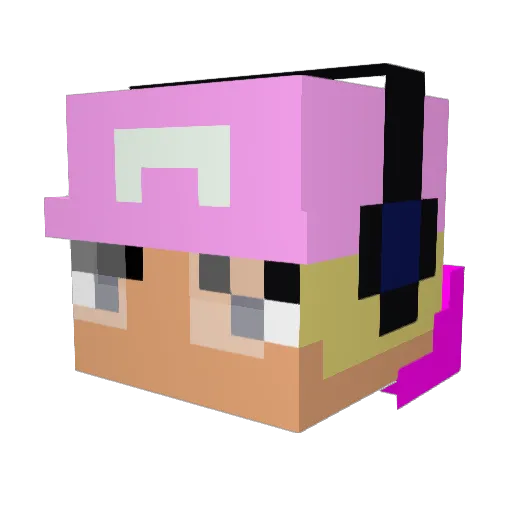 Surskity Minecraft avatar head, 3D render