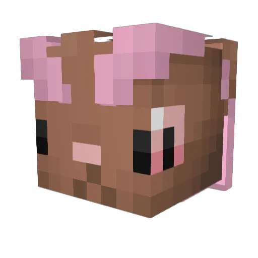 Surtrus Minecraft avatar head, 3D render