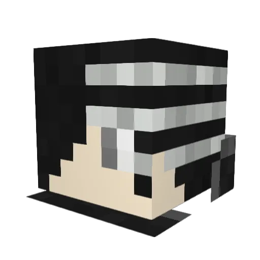 SurubeLSurubuL Minecraft avatar head, 3D render