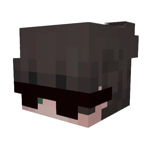 Surumn Minecraft avatar head, 3D render