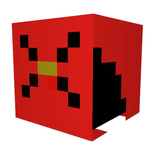 Survival8east Minecraft avatar head, 3D render