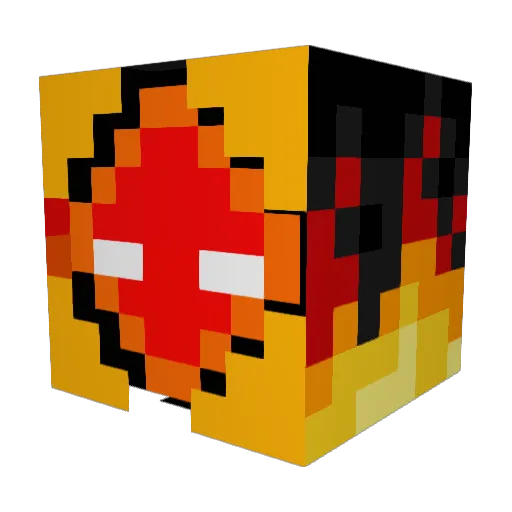 SurvivalMaster7 Minecraft avatar head, 3D render