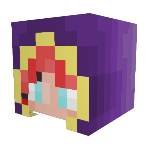 Surviving_J Minecraft avatar head, 3D render