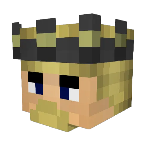 Survivor_King Minecraft avatar head, 3D render