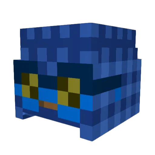 Survss Minecraft avatar head, 3D render