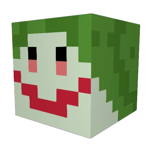 Surya_ Minecraft avatar head, 3D render