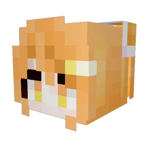 Suryanath Minecraft avatar head, 3D render