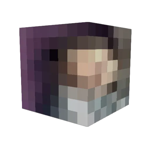 Suryavijay Minecraft avatar head, 3D render