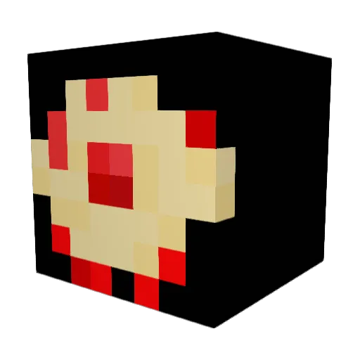 Suryx Minecraft avatar head, 3D render