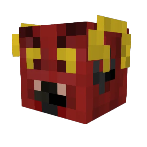 Surzel Minecraft avatar head, 3D render