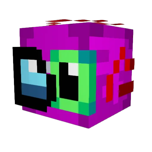 SusFachero Minecraft avatar head, 3D render