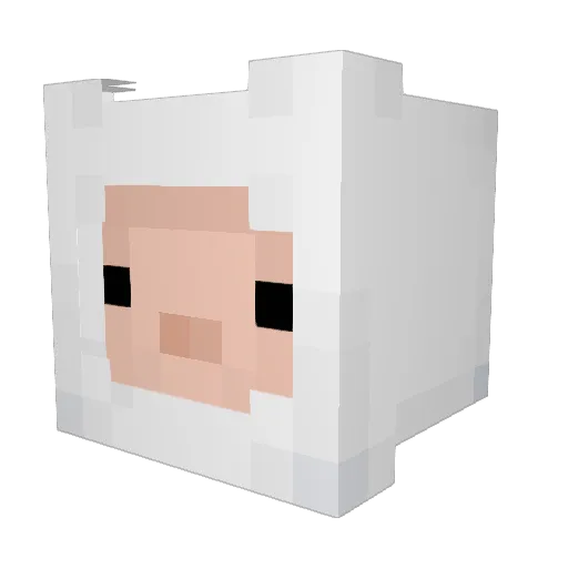 SusSuas Minecraft avatar head, 3D render
