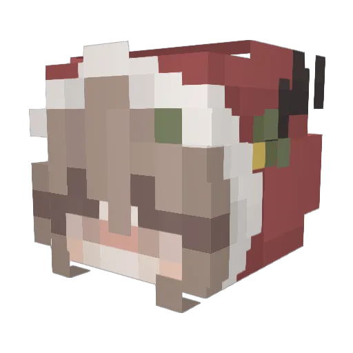Susa_nna Minecraft avatar head, 3D render