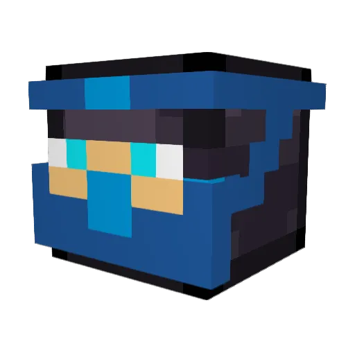 Susam33 Minecraft avatar head, 3D render
