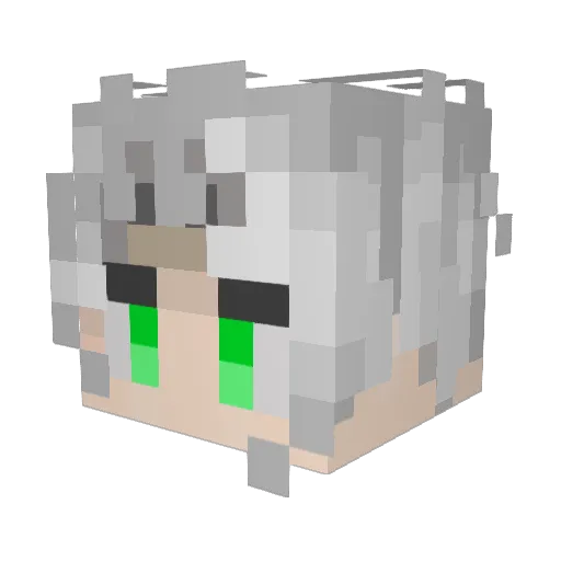 Susamei Minecraft avatar head, 3D render