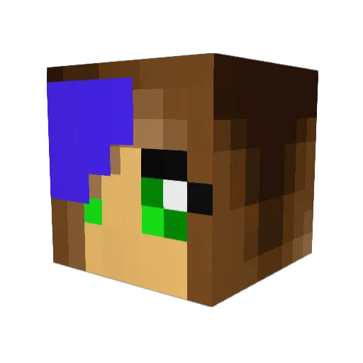 Susan1186 Minecraft avatar head, 3D render