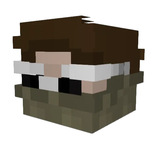 SusanoDuck_ Minecraft avatar head, 3D render