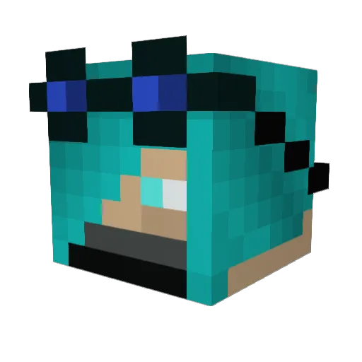 Susceptus Minecraft avatar head, 3D render