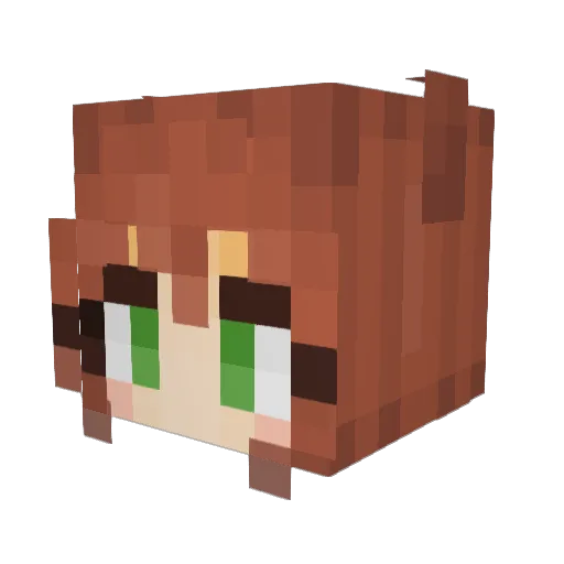 SuselMaks Minecraft avatar head, 3D render