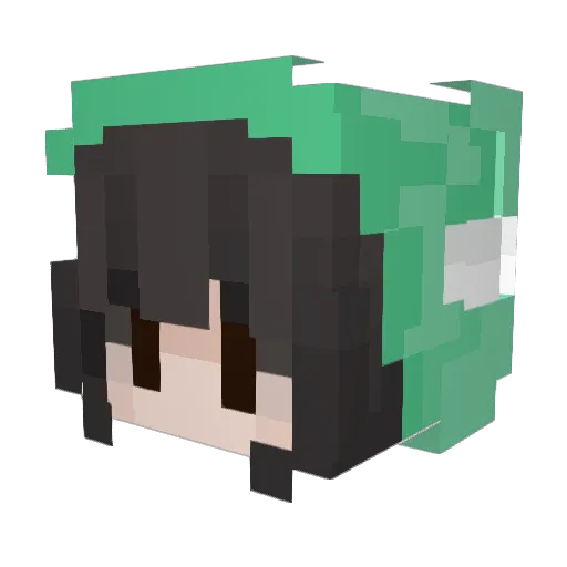 Sush1511 Minecraft avatar head, 3D render