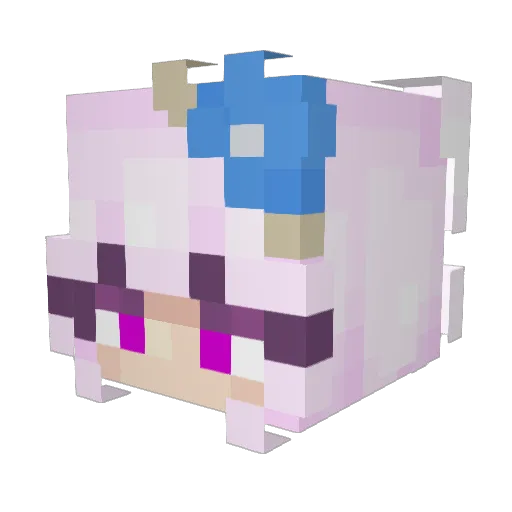 SushiBlade500 Minecraft avatar head, 3D render