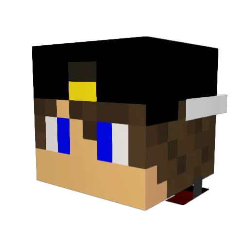 SushiKingOG Minecraft avatar head, 3D render