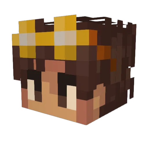 SushiMongol Minecraft avatar head, 3D render
