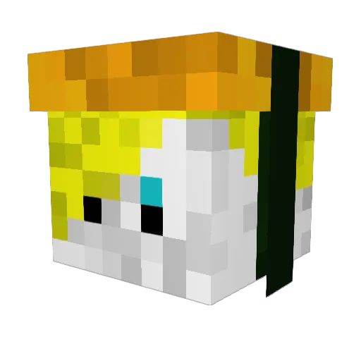 SushiMuncher Minecraft avatar head, 3D render