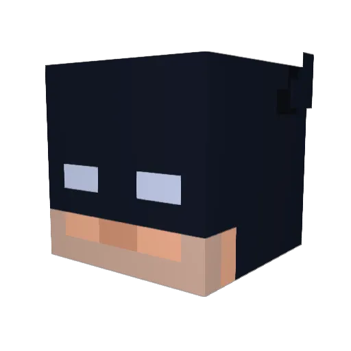 SushiPolice Minecraft avatar head, 3D render