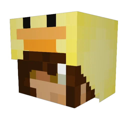Sushi_Angel Minecraft avatar head, 3D render