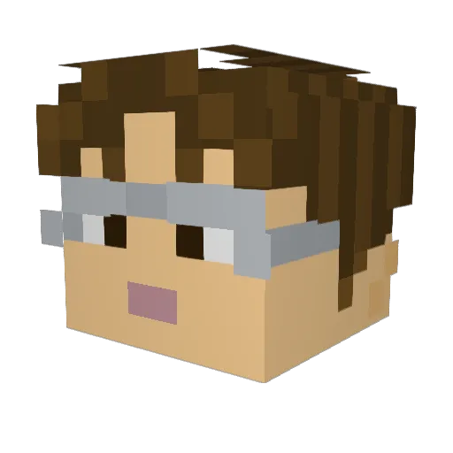 Sushi_Role Minecraft avatar head, 3D render
