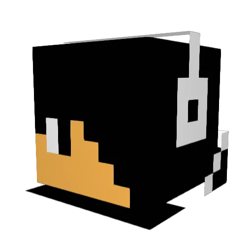 Sushibabyboy Minecraft avatar head, 3D render