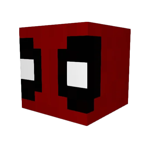Sushiifox Minecraft avatar head, 3D render