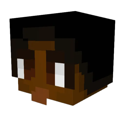 SushisToe Minecraft avatar head, 3D render