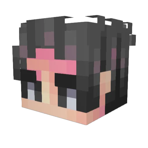 SusiQt Minecraft avatar head, 3D render