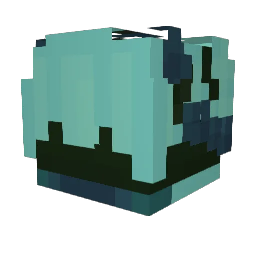 SuspectThresh Minecraft avatar head, 3D render