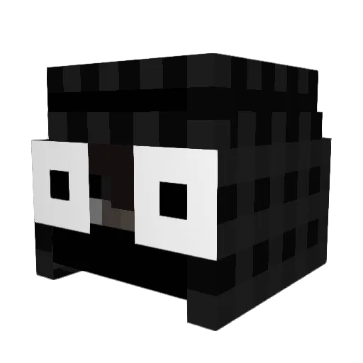 Suspensely Minecraft avatar head, 3D render