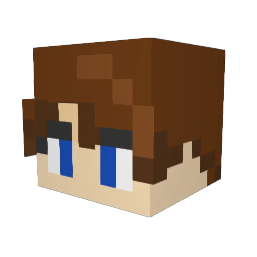 Suspiciouspig387 Minecraft avatar head, 3D render
