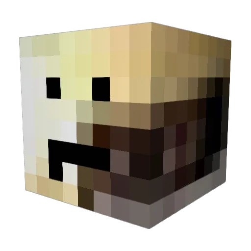 SuspisauceStew Minecraft avatar head, 3D render