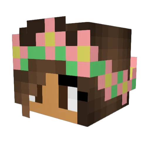 Sussex Minecraft avatar head, 3D render