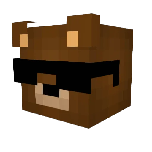 SusssssyBaaakaaa Minecraft avatar head, 3D render