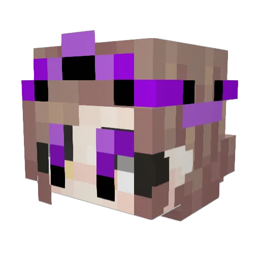 Susticah Minecraft avatar head, 3D render