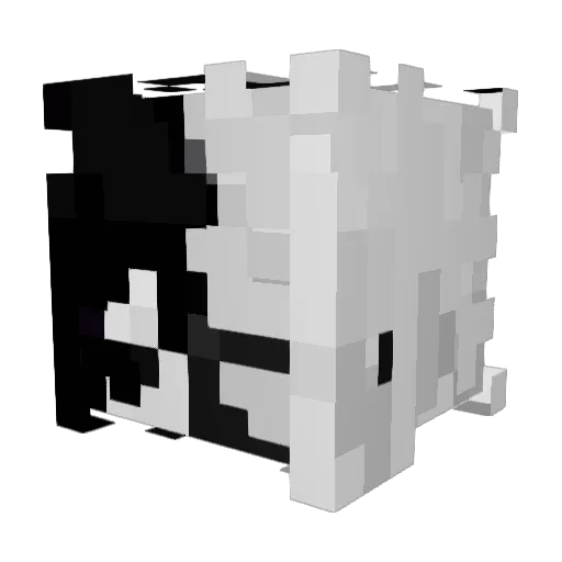 Susughost Minecraft avatar head, 3D render