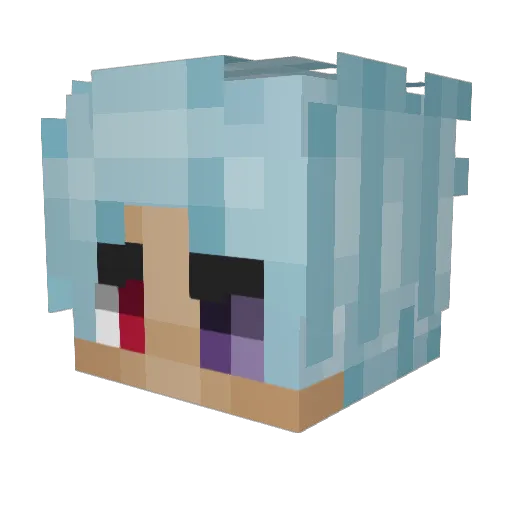 Susukio27 Minecraft avatar head, 3D render