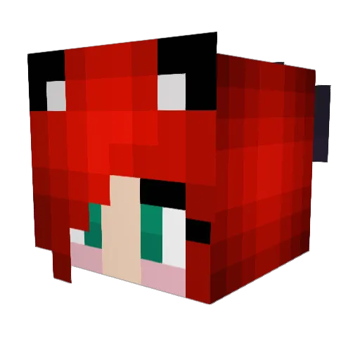 Susuky Minecraft avatar head, 3D render