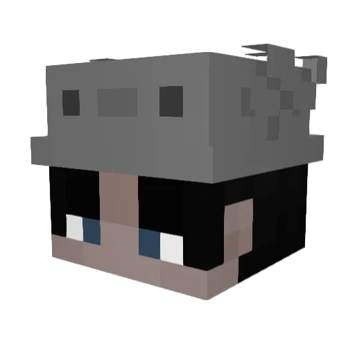 Sutechh Minecraft avatar head, 3D render