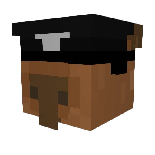 Suti133 Minecraft avatar head, 3D render